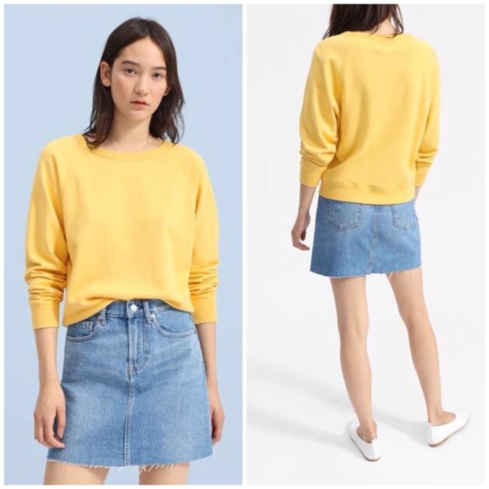Everlane French Terry Crew Neck Sweatshirt M